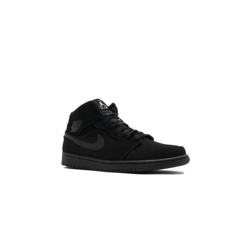 Air Jordan Retro 1 Mid 'Black' - Image 2