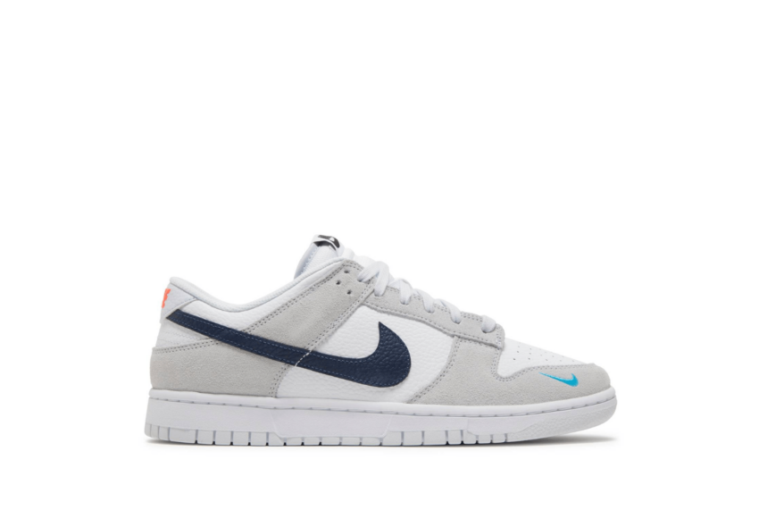 Nike Dunk Low 'Mini Swoosh-Football Grey Midnight Navy'