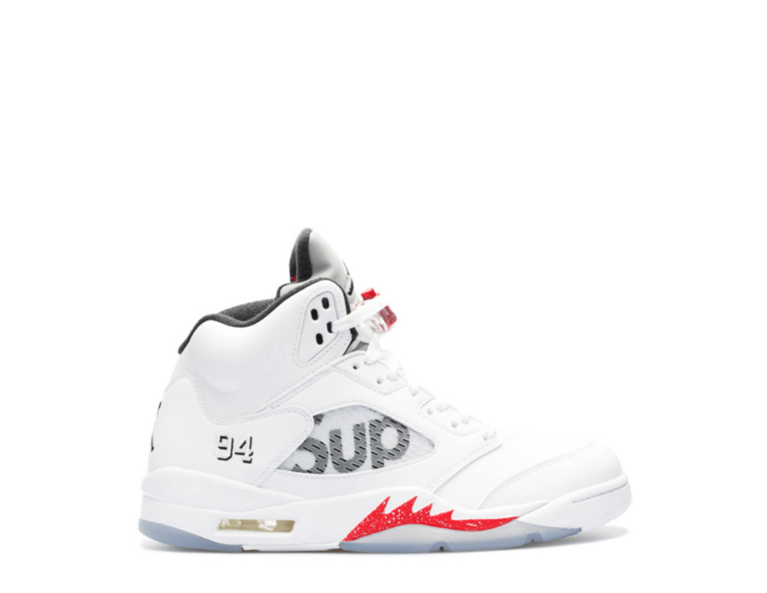 Air Jordan Retro 5 'Supreme-White'